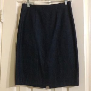 Ann Taylor dark denim pencil skirt